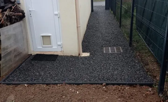 Pose de gravier calcaire, Cergy, Entreprise Dargent Laurent