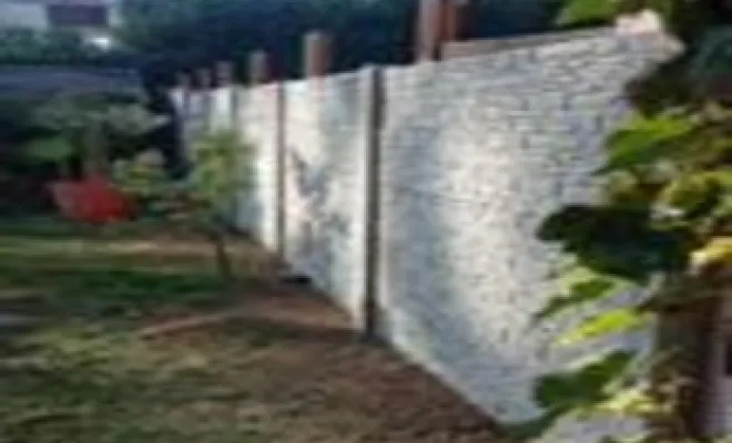 Clôture béton imitation pierre - Cergy, Cergy, Entreprise Dargent Laurent